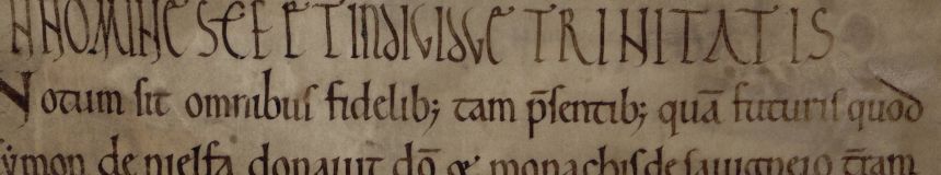 Lire le latin médiéval