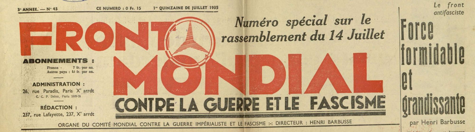 La crise des années 1930